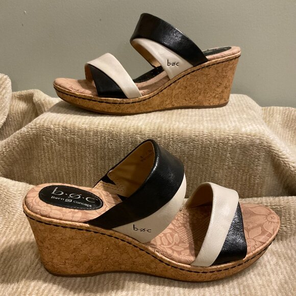 BOC  Cork Wedge Sandal Shoes - Picture 2 of 6
